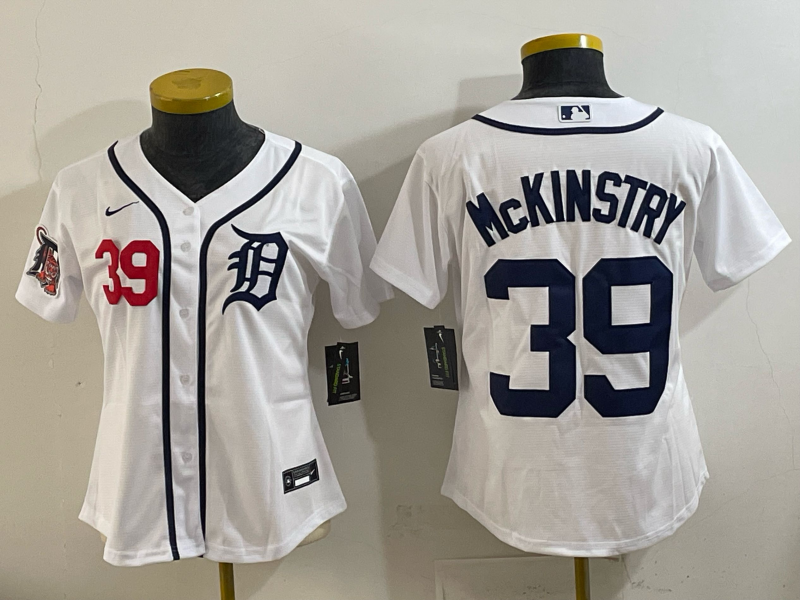 Youth Detroit Tigers 39 McKinstry white 2025 Nike MLB jersey 003